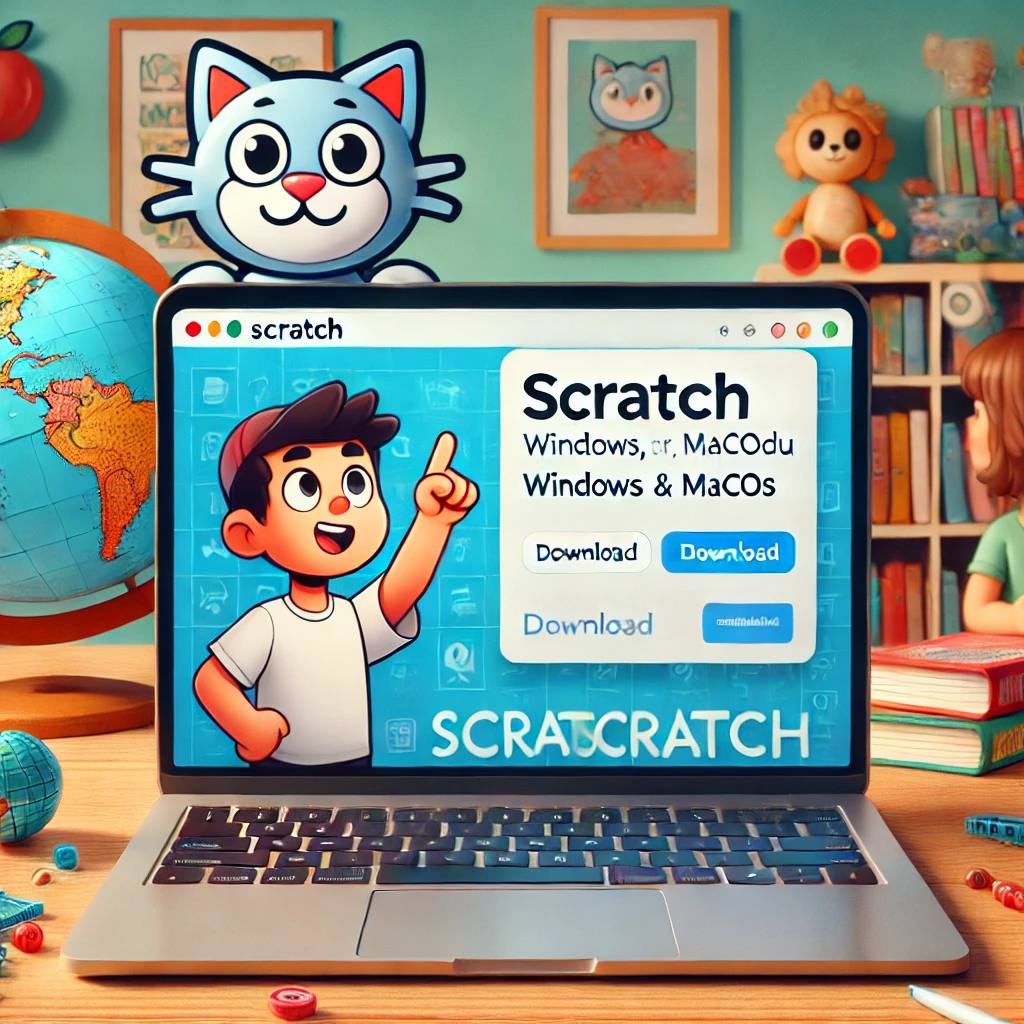 آموزش گام‌به‌گام دانلود اسکرچ برای ویندوز، مک و اندروید؛ یاد بگیرید چگونه Scratch را از سایت رسمی نصب کرده و بدون اینترنت استفاده کنید.