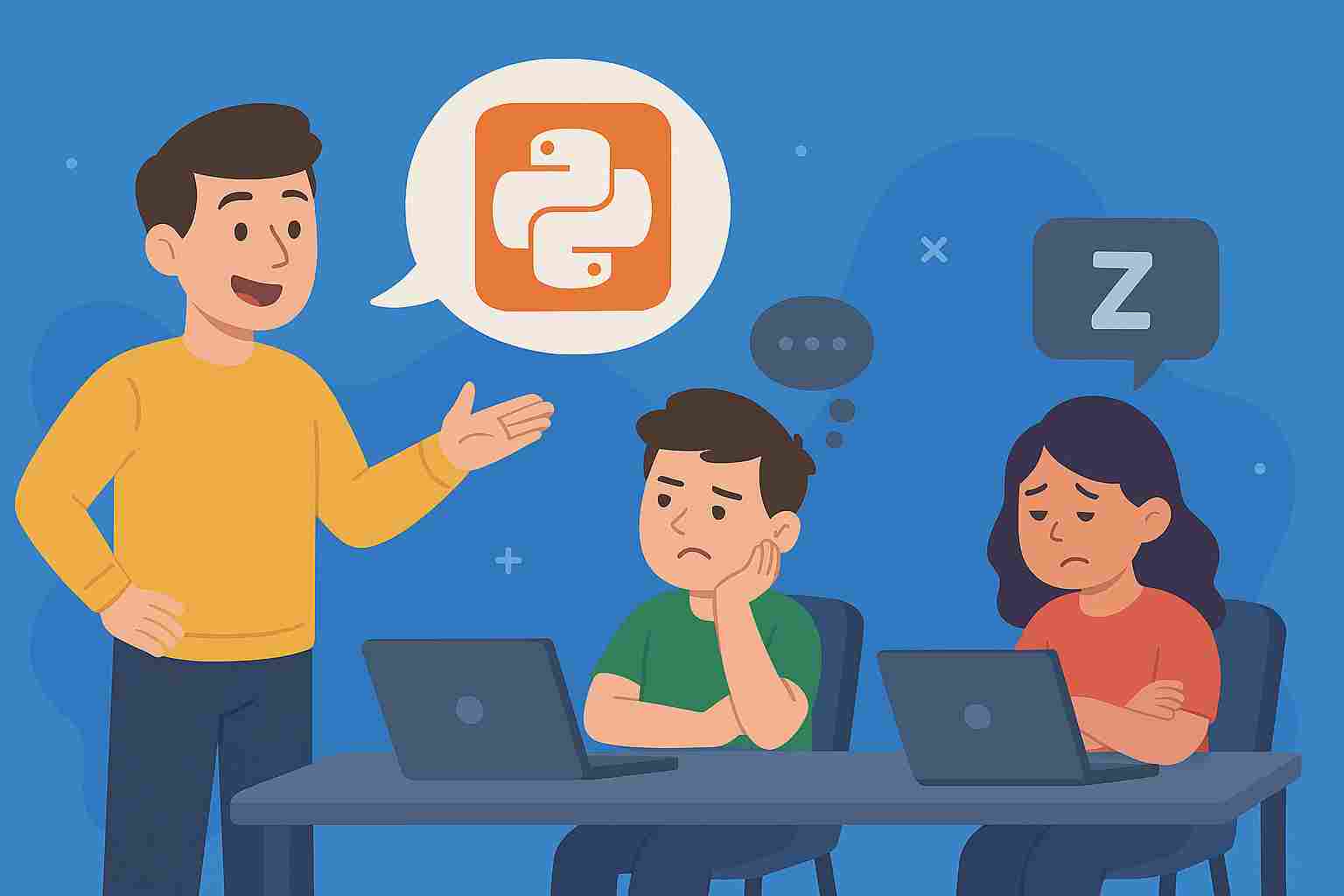 آموزش پایتون به کودکان بی‌علاقه